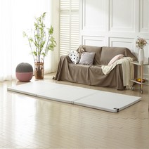 파스텔드림 항균 폴더매트 3단 4단 층간소음 놀이방 아기 유아 거실 매트, 1_코벤트리 그레이, 1. 3단120(120x304)