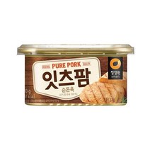 청정원 맛있는밑반찬 잇츠팜 통조림 햄 순돈육 추천 190g 자취 캠핑음식 간단한요리 간편식, 44개