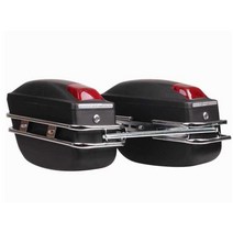 사이드백 스쿠터 오토바이 리어백 바이크 박스 가방, 레드