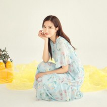 베스띠벨리 플라워레이스오픈카라롱원피스 BEOAE2541BLP