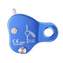 로프 Ascender 암벽 등반 나무 arborist 로프 야외 등반 및 구조를위한 자체 잠금 로프 그립 8-13mm, 하나, 푸른