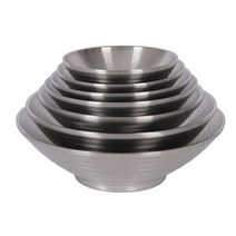 스텐 이중그릇 탕면기 빙수 물회그릇 파도볼-22cm, 1개