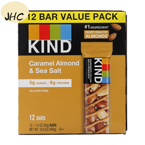JHC[미국직구/구매대행] 카인드 너츠 바 카라멜 아몬드 & 씨솔트 12개입 1박스, 1개, 480g
