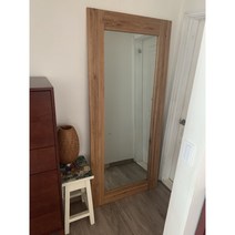 세덱st 화이트 오크 원목 대형 전신 거울 900