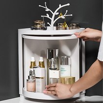 제이와이홀딩스 욕실 심플 인테리어 모서리 코너선반 수납장, 1개, 화이트