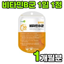 바이타민 비타민 비 VITAMIN B COMPLEX 남자 여성 멀티 종합 복합체 복합제 컴플렉스 콤플렉스 영양제 청소년 추천 비군 비원 B1 B2 B3 B5 B6 B7 B12, 1봉(1개월분)