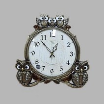 꾸미아트 스카이엔틱 부엉이 탁상시계, 주석