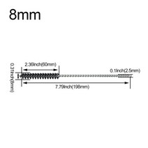 디버링 스크래퍼 모따기 면취기 툴 깍기 버제거 1 조각 연마 볼 브러시 그라인딩 헤드 파이프 연마 브러시 튜브 브러시, 240, 8mm 1개