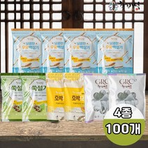 [KT알파쇼핑]착한떡 4종 100개 (우유백설기 쑥설기 호박모듬떡 쑥개떡)