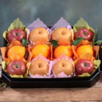 한라봉 사과 배 설 혼합 과일 명절 선물 세트 고급, 1개