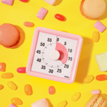 [똑게타이머] 예쁘고 시계방향으로 체크하는 디자인, 핑크