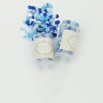 파티지엥 콘페티 컨페티 종이 결혼식 꽃가루 조화 장미 꽃잎, (팝)4.블루팝-25g