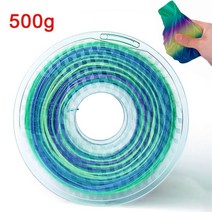 3d프린터 필라멘트 3d펜 1.75mm 500g250g tpu 유연한 플라스틱 인쇄 인쇄 재료 그레이 블랙 레드 컬러, 레인보우 500g