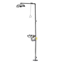 과학실 간이세척기 산업용 간이 세안기 실험실 건축, 수동 페달 단일 물 입력, 1개