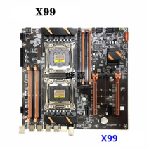 X99 X79 듀얼 CPU 메인보드 제온 XEON, 자홍색