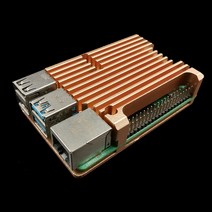 라즈베리파이 아두이노 피코 카메라 모듈 키트 라즈베리 파이 4b 냉각 쉘 금속 4세대 파이4 마더보드 알루미, 4.골드 팬리스