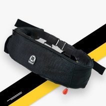 폰터스 자동팽창식 허리벨트 구명조끼 KOMSA인증 선상 바다낚시, 블랙