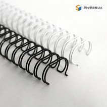 삼은파트너스 트윈 와이어 링 2:1 60p, 25.4mm, 흰색