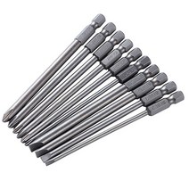 Torx-스크루드라이버 비트 1/4 quot생크 육각 윈드 드릴 헤드 8 개 나사 렌치 마그네틱 스타 T8 T10 T15 T20 T25 T27 T30 T40 전동 공구, [01] 10PCS 100mm