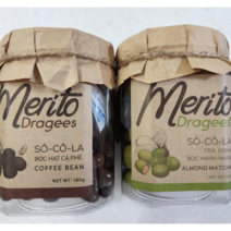 베트남 메리토 초콜릿 답례품 여자친구선물 커피콩 아몬드 말차 시나몬, 2종-커피콩 초콜릿+말차 아몬드