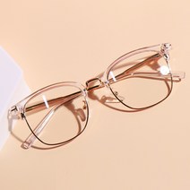 멜라크메 남 여 패션 사각 라운드 하금테 뿔테