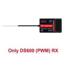 HOTRC DS-600 6CH 2.4GHz 무선 시스템 송신기 원격 컨트롤러 (DS 600 PWM 포함) RC 보트 용 6 채널 수신기, 04 Only DS600 PWM RX