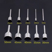 가죽 공예 도구 반원형 커터 펀치 세트 공예 스트랩 벨트 지갑 및 가방 키트 가죽 공예 펀칭 도구, 40mm, 40mm