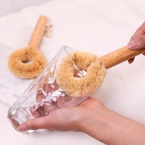 NPL 천연 야자수 주방 세척 솔 브러쉬 다용도 청소솔 감성 우드 주방소품, 상세페이지 참조