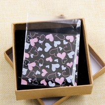 100pcs 벚꽃 캔디 amp 쿠키 비닐 봉투 diy 비스킷 스낵 베이킹 패키지 장식 선물 용품에 대한 자체 접착, 823, 10x10cm
