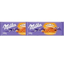 밀카 밀크 초콜릿 트러플 아몬드 300g Milka Chocolate con Leche Trufa y Almendras, 2팩