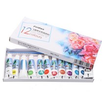 마카쥬물감 운동화 리폼 신발 염색 12 색 5ml 안료 오일 페인트 튜브 세트 페인트 튜브 오일 아티스트 학생을위한 그림 그리기 도구 미술 용품, 없음