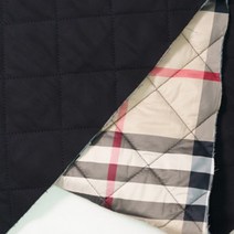 자투리 대폭 양면패딩 메모리 퀼팅 블랙