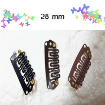 Calandiva 가발 고정 똑딱핀 고정핀, 1팩, 28mm블랙-100개