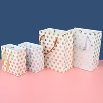 결혼기념일 땡땡이 기프트백 선물가방 10p 이벤트 종이백 발렌타인데이, 단일사이즈
