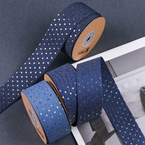 에일린리본 포니아 청지리본 리본공예diy 포장리본 꽃집리본 포장끈, 3.8cm, 1마 90cm, 03다크블루