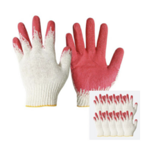 ETN 반코팅 면장갑, 혼합 색상, 20개