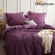 오가닉 와플면 퍼플 베개커버