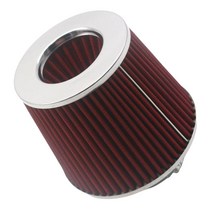 GHSHOP 90mm 버섯 머리 공기 정화 장치 자동차는 원뿔 자동차 부속 보충을 분해합니다, 6.50x7.09x6.30인치, 레드와 실버, PU 폴리우레탄