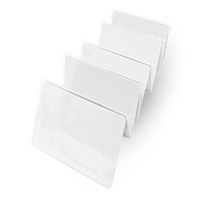100 개/몫 13.56MHz RFID 근접 스마트 카드 IC M1 Mifare 장치 시간 출석 PVC 흰색, [01] 100pcs IC M1 Card