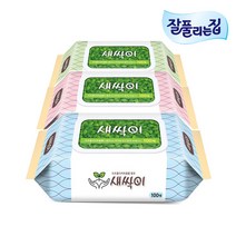 새싹이물티슈 캡형 100매, 캡형(100매X24팩)
