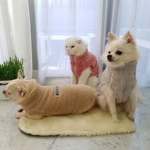 당감샵 강아지 고양이 후리스, 베이지