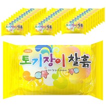 에스앤몰 찰흙 천연점토 30개 묶음 수업용 점토흙 학교 유아 교재 미술