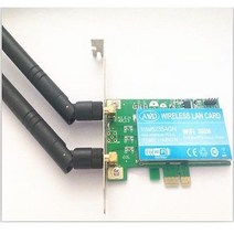 인텔 6235 6235AN hmw 안테나 용 데스크탑 PCIe 어댑터 듀얼 밴드 와이파이 무선 블루투스 4.0 PCI-e, 한개옵션0