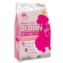 국산 강아지사료 닥터도비2kg 장건강 개사료 애견사료