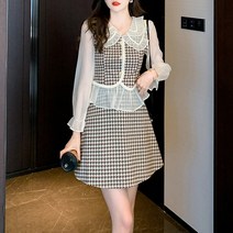 어썸풀 듀린 하운드 체크 투피스