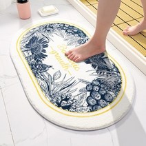 드로잉 패드 액정 타블렛 전자 노트 라인 시리즈 흡수성 부드러운 매트 러그 홈 입구 카펫 침실 화장실 욕실 문 미끄럼 방지 발, 50cmx120cm, 협력사, 원색 정글