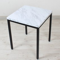 식당테이블 450x450 2인 업소용 식탁 사각 카페 탁자 lpm상판 철재다리 국내제작, 08.백마블