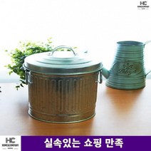 빈티지소품 양철소품 영수증휴지통 소품함 철제 빈티지 휴지통 독특한 뚜껑휴지통