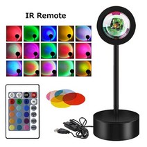 신박한 스마트 조명 앱 컨트롤 개인방송 게임 차박 캠핑 RGB 조명 투야 스마트 선셋 램프 야간 조명 프로, 02 Remote Multicolor