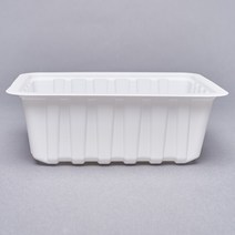 실링용기 소분 일회용 바베큐 2호 백색 1150ml, 400개